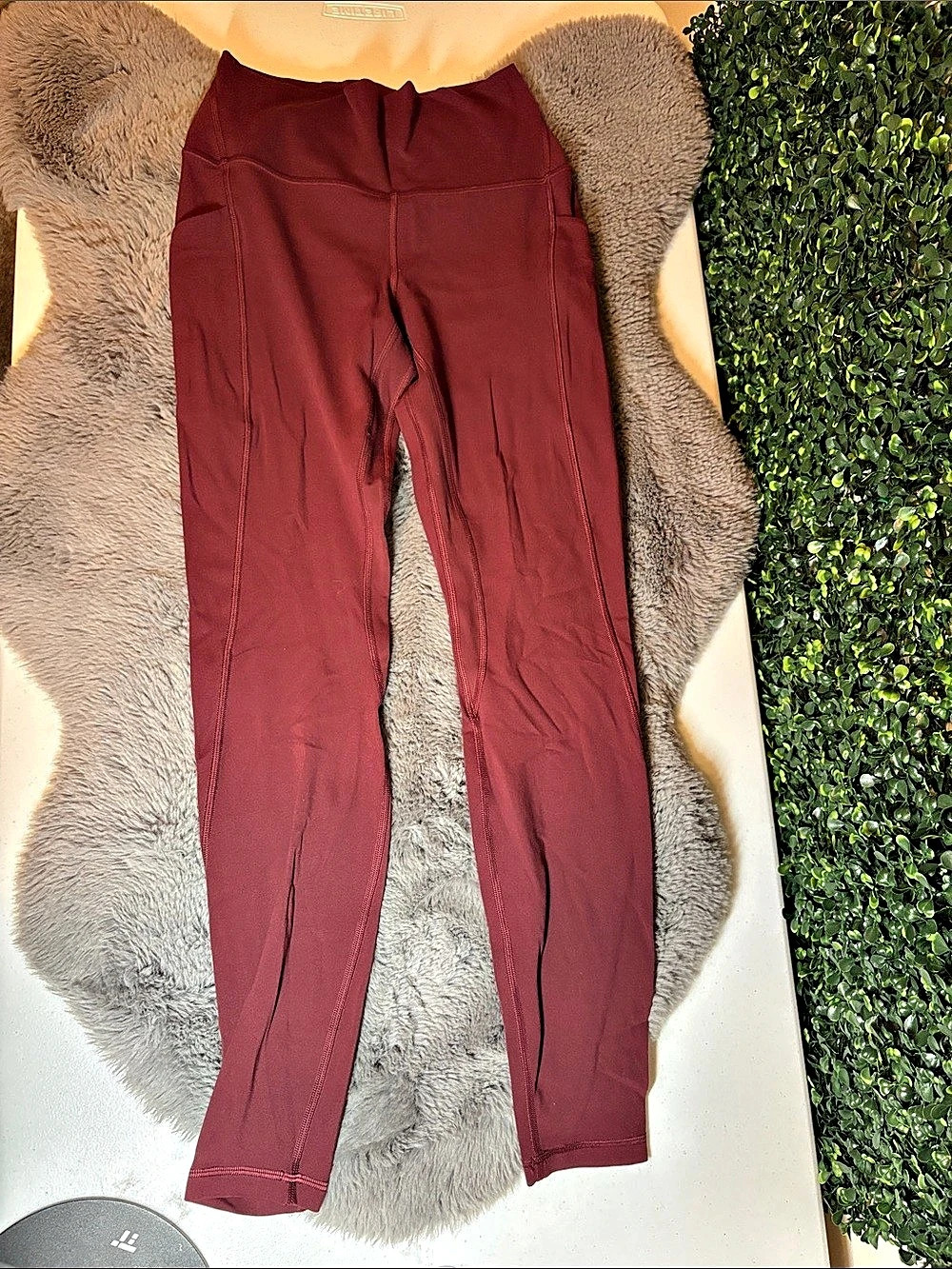 lululemon Align High-Rise Pocket Leggings 28” Burgundy Size 6